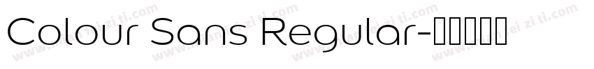 Colour Sans Regular字体转换